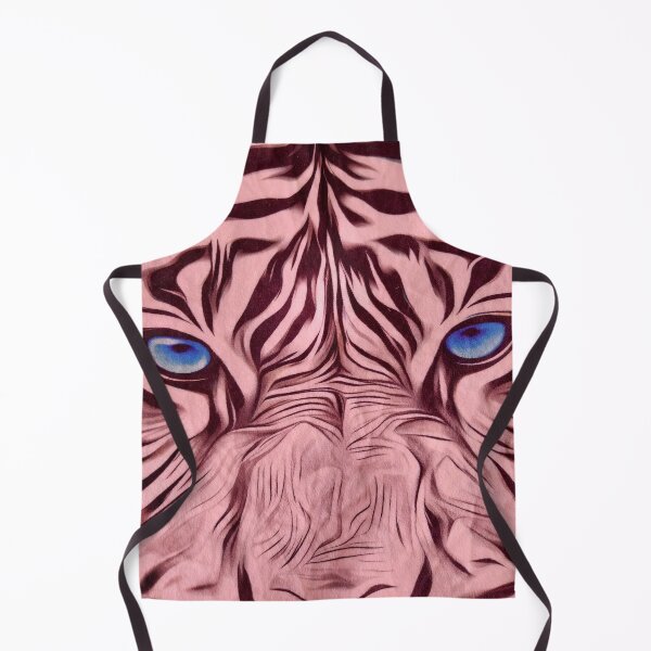 Item preview, White Tiger Gauze – Fierce Elegance / Sguardo della Tigre Bianca – Elena Selvaggia" designed and sold by Creative Design Studio.