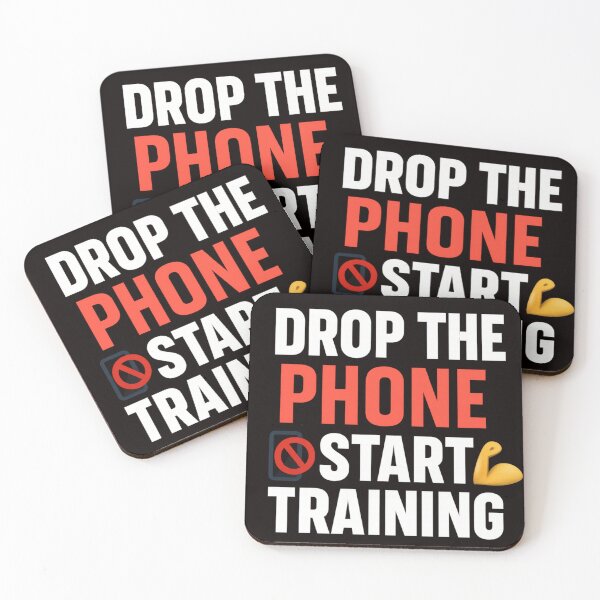 Item preview, Drop the Phone – Start Training | Gym motivation design designed and sold by MSTextVibe.