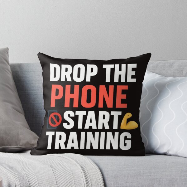 Item preview, Drop the Phone – Start Training | Gym motivation design designed and sold by MSTextVibe.