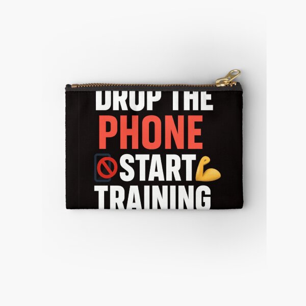 Item preview, Drop the Phone – Start Training | Gym motivation design designed and sold by MSTextVibe.