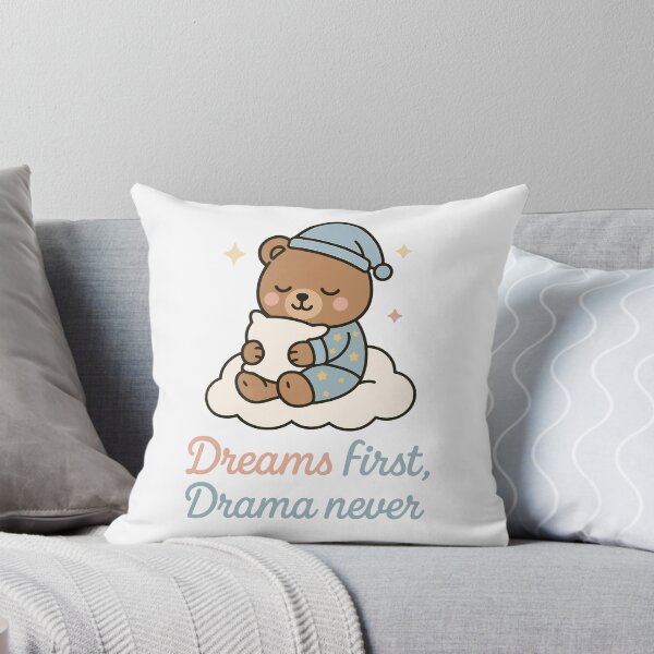 Item preview, Adorable Bear Sleeping on Cloud designed and sold by ThreadQuirk.