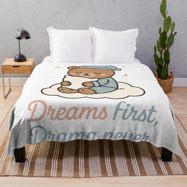 Item preview, Adorable Bear Sleeping on Cloud designed and sold by ThreadQuirk.