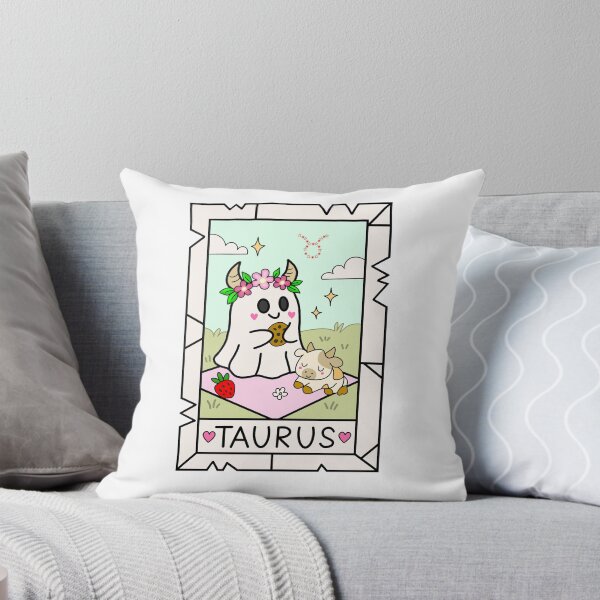Item preview, Taurus Ghost — Picnic Zodiac Sticker designed and sold by DREAMERBOYZ.