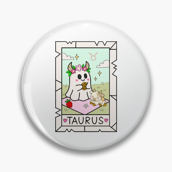 Item preview, Taurus Ghost — Picnic Zodiac Sticker designed and sold by DREAMERBOYZ.