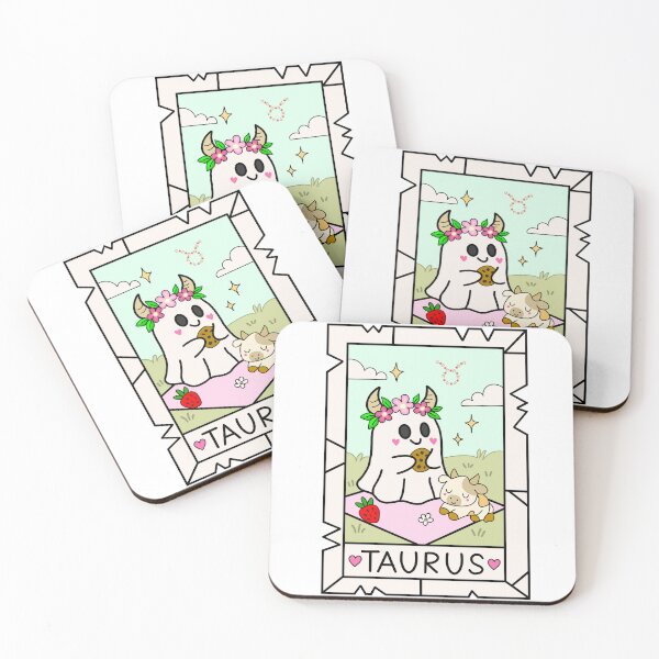 Item preview, Taurus Ghost — Picnic Zodiac Sticker designed and sold by DREAMERBOYZ.