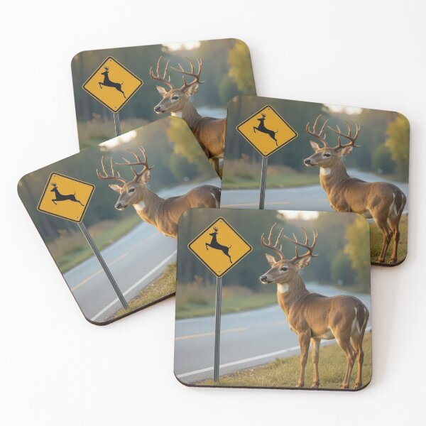 Item preview, Deer Crossing Sign designed and sold by Maria Dryfhout.