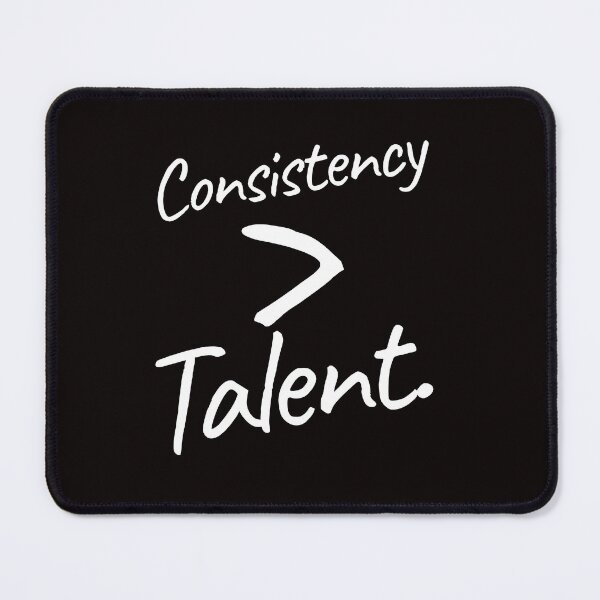 Item preview, Consistency Beats Talent Motivational Typography designed and sold by LegacyRise.