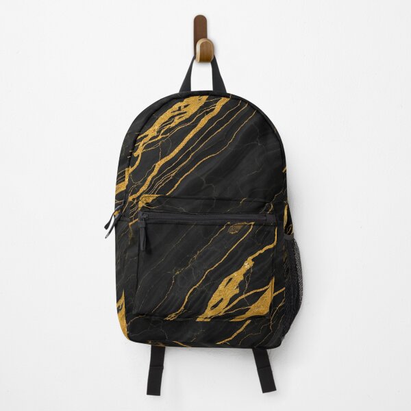 Item preview, Black Marble Texture with Realistic Gold Veins – Elegant Glossy Luxury designed and sold by AV.