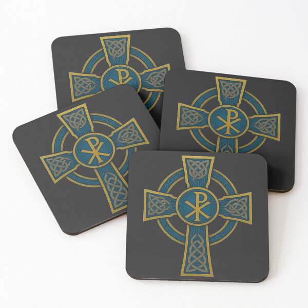 Item preview, Chi-Rho Celtic Cross – Christ Victor Edition designed and sold by SaintGear.