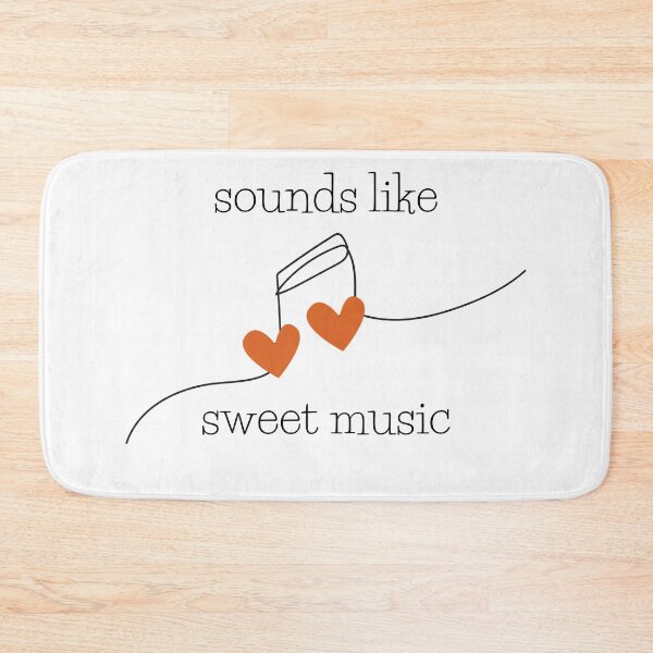 Item preview, Sounds Like Sweet Music – Minimalist Heart Note Art designed and sold by StageAndSound.