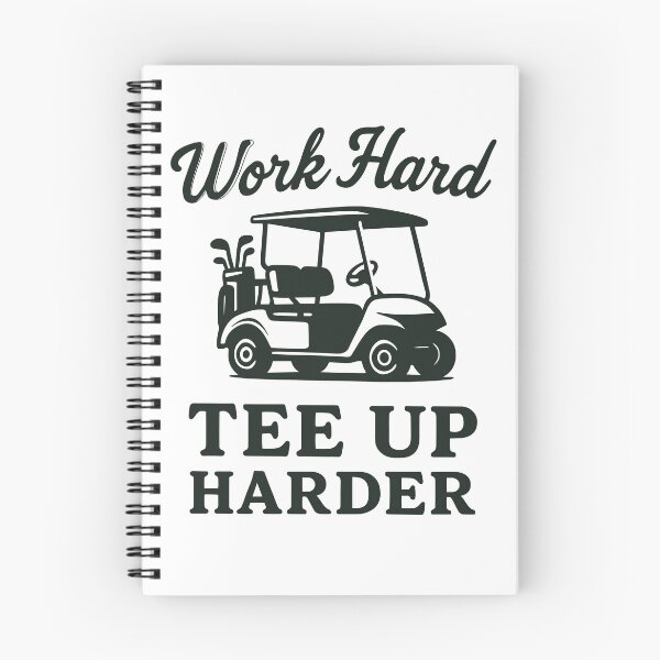 Item preview, Work Hard Tee Up Harder designed and sold by ThreadQuirk.