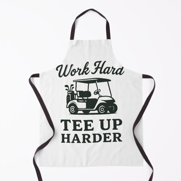 Item preview, Work Hard Tee Up Harder designed and sold by ThreadQuirk.