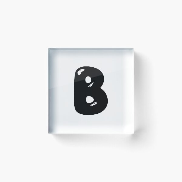Item preview, B: Letter B - Glossy Black Bubble Font designed and sold by uncoXab.