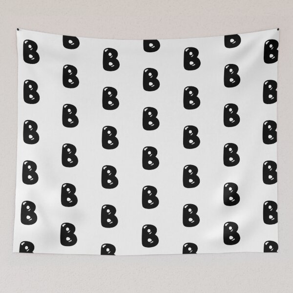 Item preview, B: Letter B - Glossy Black Bubble Font designed and sold by uncoXab.