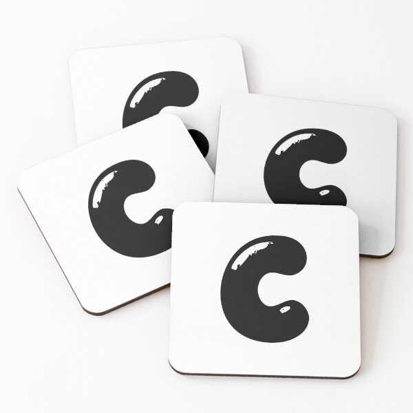 Item preview, C: Letter C - Glossy Black Bubble Font designed and sold by uncoXab.