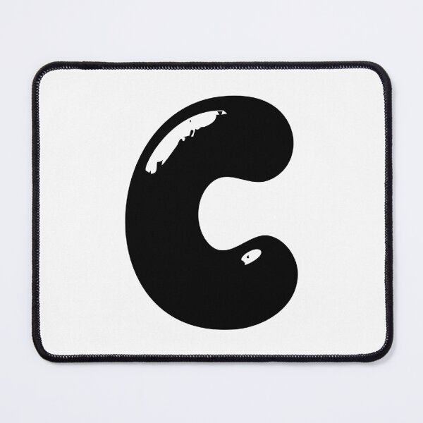 Item preview, C: Letter C - Glossy Black Bubble Font designed and sold by uncoXab.
