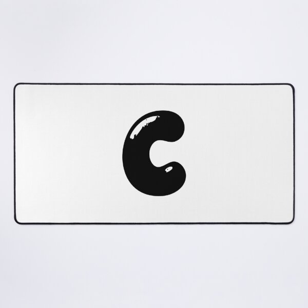Item preview, C: Letter C - Glossy Black Bubble Font designed and sold by uncoXab.