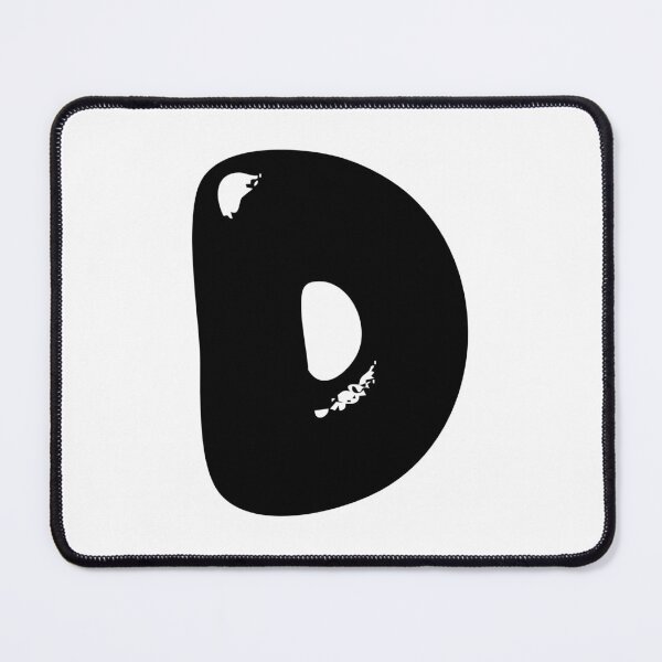 Item preview, D: Letter D - Glossy Black Bubble Font designed and sold by uncoXab.