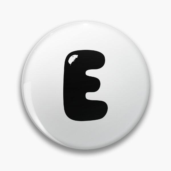 Item preview, E: Letter E - Glossy Black Bubble Font designed and sold by uncoXab.