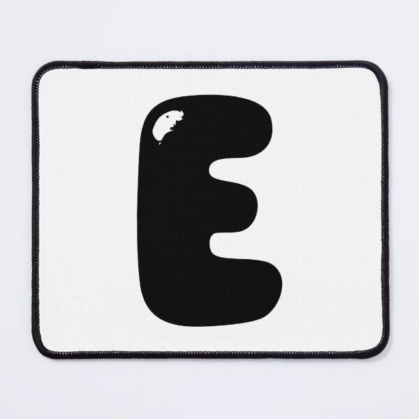 Item preview, E: Letter E - Glossy Black Bubble Font designed and sold by uncoXab.