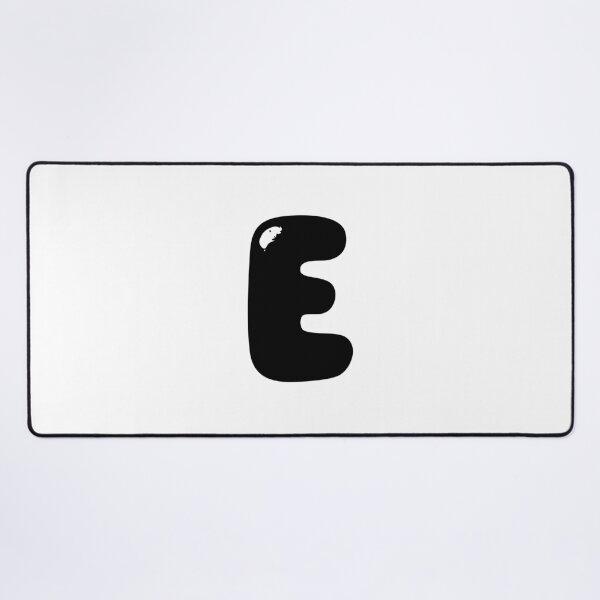 Item preview, E: Letter E - Glossy Black Bubble Font designed and sold by uncoXab.