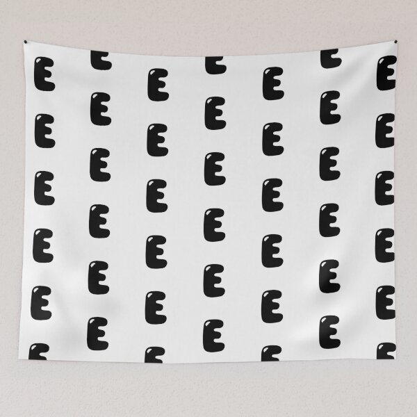 Item preview, E: Letter E - Glossy Black Bubble Font designed and sold by uncoXab.