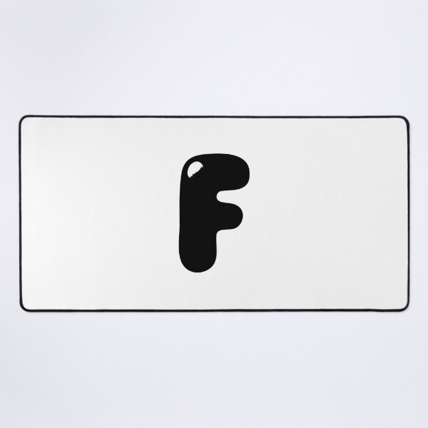 Item preview, F: Letter F - Glossy Black Bubble Font designed and sold by uncoXab.