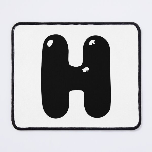 Item preview, H: Letter H - Glossy Black Bubble Font designed and sold by uncoXab.