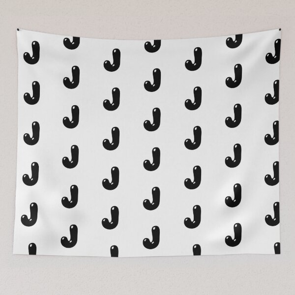 Item preview, J: Letter J - Glossy Black Bubble Font designed and sold by uncoXab.