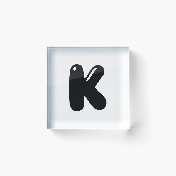 Item preview, K: Letter K - Glossy Black Bubble Font designed and sold by uncoXab.