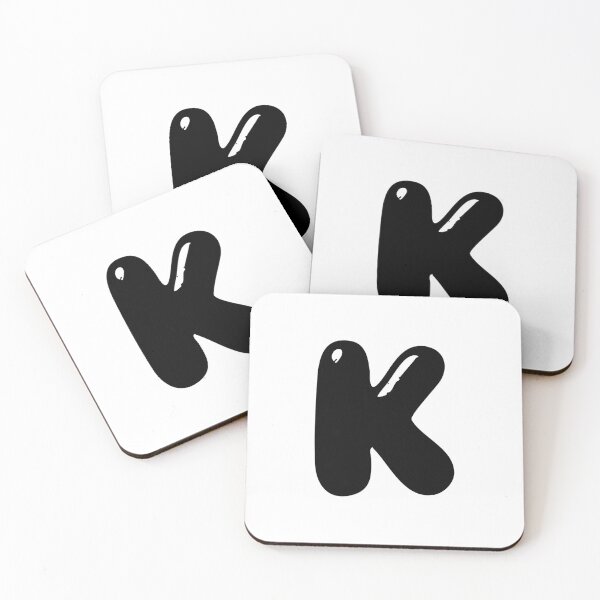 Item preview, K: Letter K - Glossy Black Bubble Font designed and sold by uncoXab.