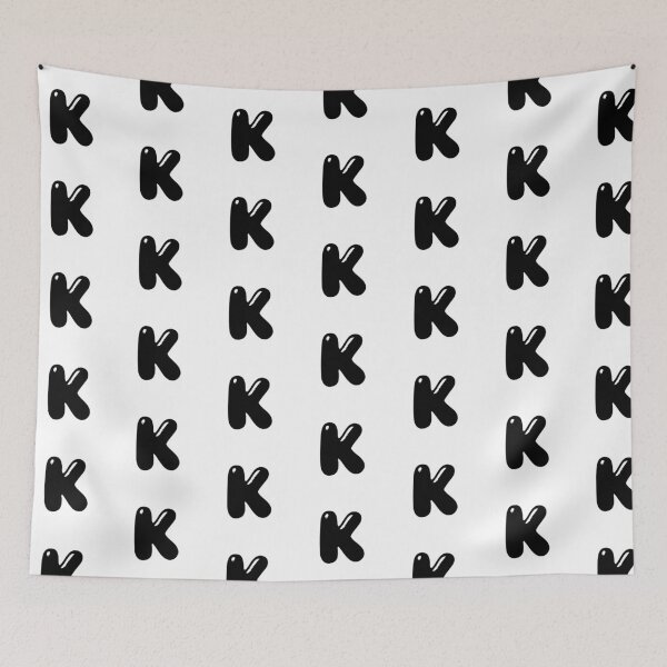 Item preview, K: Letter K - Glossy Black Bubble Font designed and sold by uncoXab.