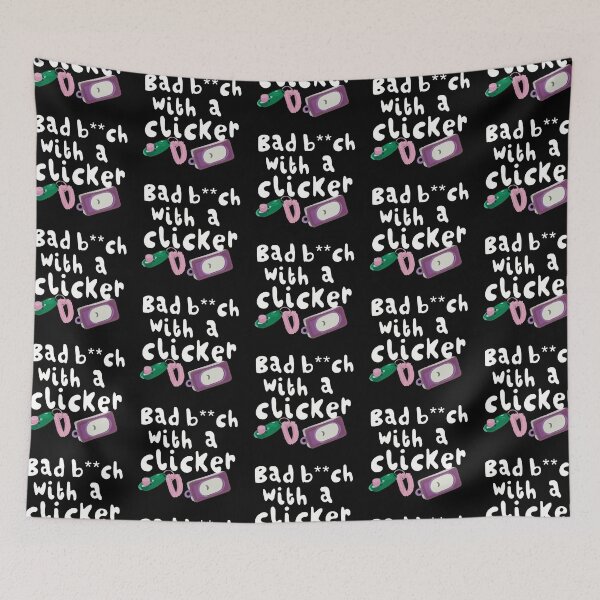 Item preview, Animal Trainer Bad B**h With A Clicker Funny Training Design designed and sold by PrettylittlepastelUk.