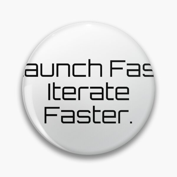 Item preview, Launch Fast. Iterate Faster. designed and sold by Ninjacatoff.