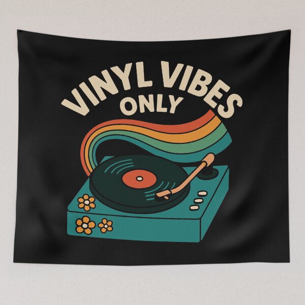 Item preview, Vinyl Vibes Only designed and sold by ThreadQuirk.