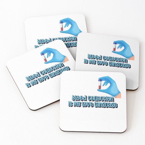 Item preview, Blood Collection Is My Love Language – Funny Phlebotomist Quote designed and sold by The Sticker Cove.