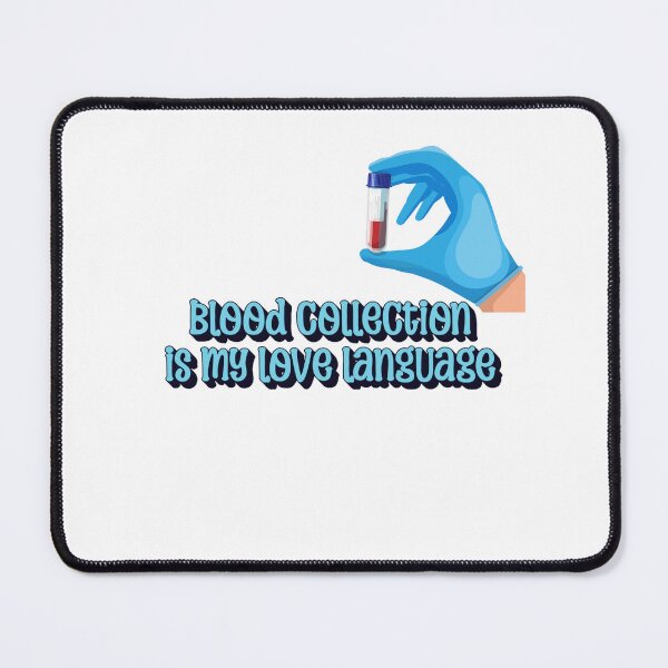 Item preview, Blood Collection Is My Love Language – Funny Phlebotomist Quote designed and sold by The Sticker Cove.