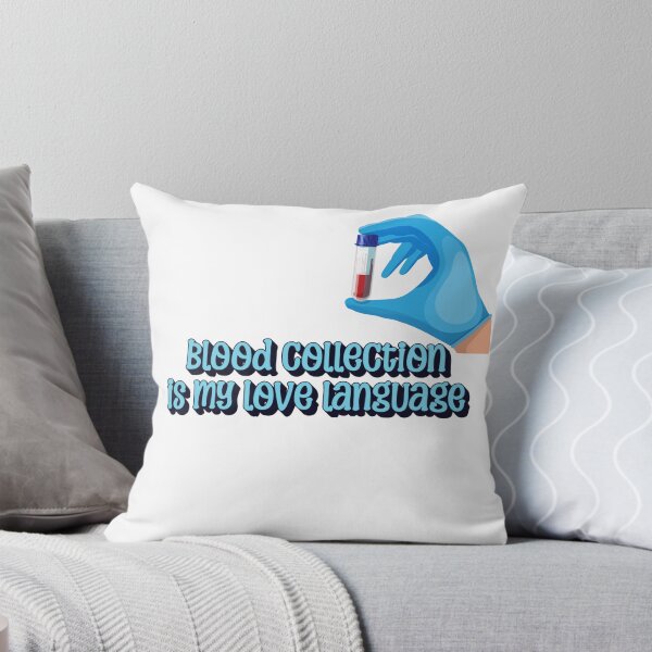 Item preview, Blood Collection Is My Love Language – Funny Phlebotomist Quote designed and sold by The Sticker Cove.