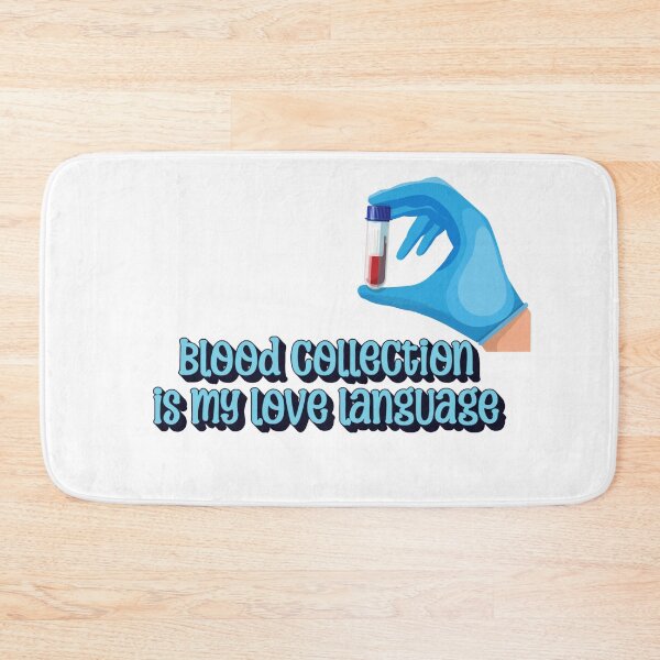 Item preview, Blood Collection Is My Love Language – Funny Phlebotomist Quote designed and sold by The Sticker Cove.