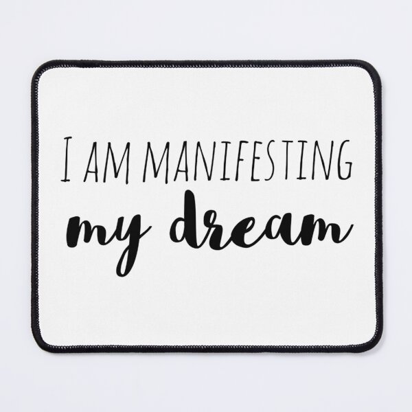 Item preview, I Am Manifesting My Dream – Affirmation – Dream Life Typography Design designed and sold by Camila Ardila.