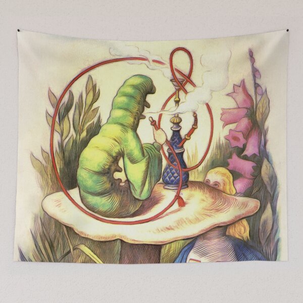Item preview, Alice & The Hookah Smoking Caterpillar - Alice In Wonderland designed and sold by maryedenoa.
