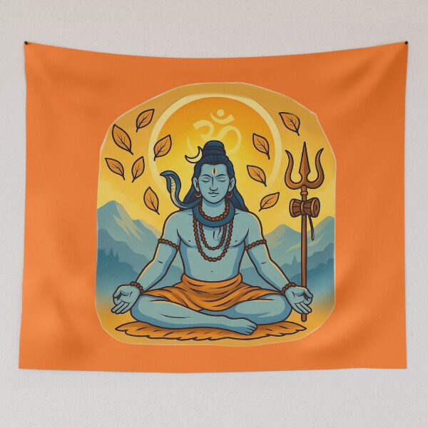 Item preview, Shravan Devotion - Shiva in Meditation designed and sold by Myra365Art.