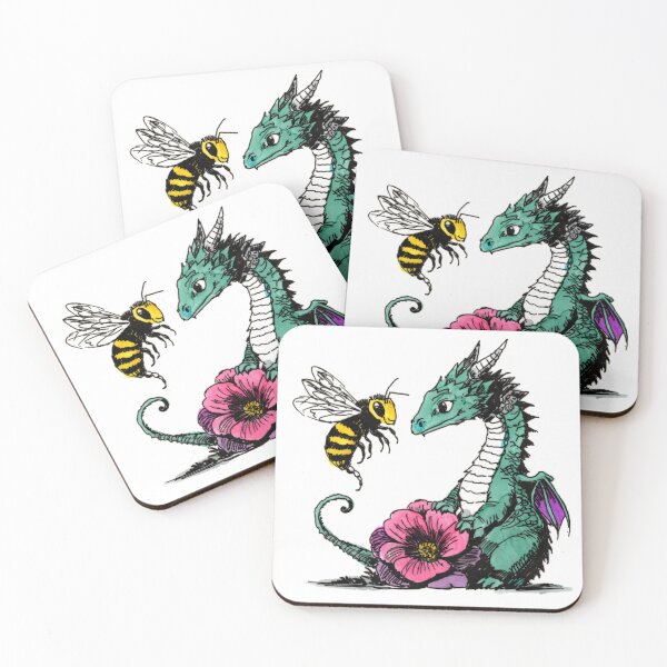 Item preview, Dragon and Bee designed and sold by Scribbles & Doodles by Jinx.