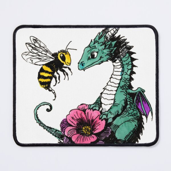 Item preview, Dragon and Bee designed and sold by Scribbles & Doodles by Jinx.