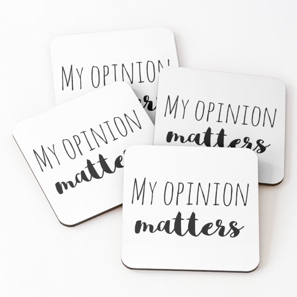 Item preview, My Opinion Matters – Affirmation – Voice of Confidence Typography Design designed and sold by Camila  Ardila.