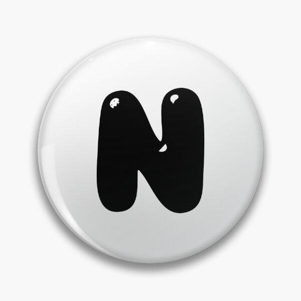 Item preview, N: Letter N - Glossy Black Bubble Font designed and sold by uncoXab.