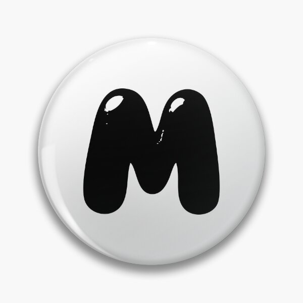 Item preview, M: Letter M - Glossy Black Bubble Font designed and sold by uncoXab.