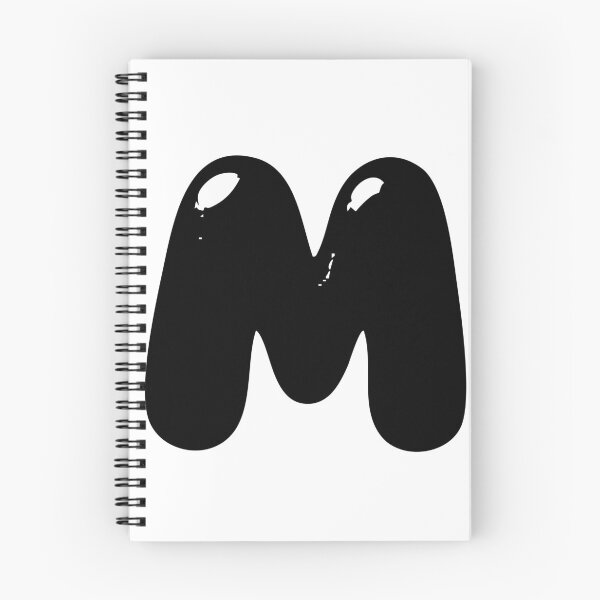 Item preview, M: Letter M - Glossy Black Bubble Font designed and sold by uncoXab.