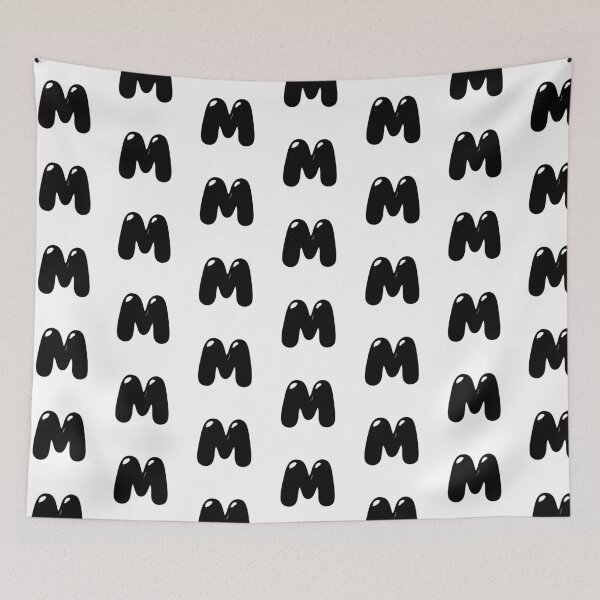 Item preview, M: Letter M - Glossy Black Bubble Font designed and sold by uncoXab.
