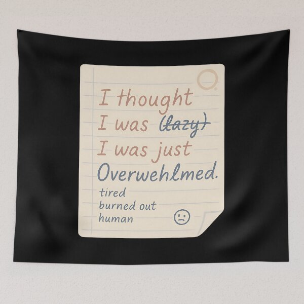 Item preview, I Thought I Was Lazy – Emotional Mental Health Shirt About Burnout and Recovery designed and sold by ArcadiaSilence.